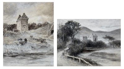 Lot 706 - Robert Jobling - watercolours.