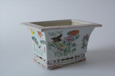 Lot 469 - Pair of Chinese Famille Rose jardinieres.