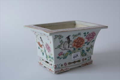 Lot 469 - Pair of Chinese Famille Rose jardinieres.