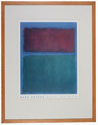 Lot 1348 - After Mark Rothko - print.