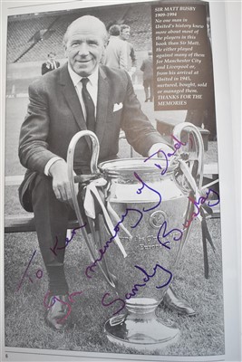 Lot 1553 - Manchester United signed book