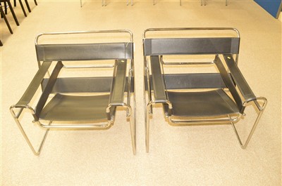 Lot 1570A - After Marcel Brewer: a pair of Wassily chairs.