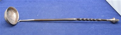 Lot 24 - Silver toddy ladle