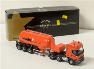 Lot 1278 - A die-cast model Renault 'Rugby' cement tanker.