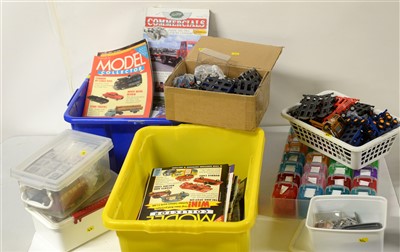 Lot 1294 - Die-cast model vehicle accessories; and qty. of Vintage and Heritage magazines.