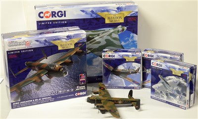 Lot 1290 - Limited edition die-cast model aeroplanes by Corgi.