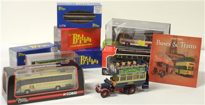 Lot 1328 - Ten die-cast buses.