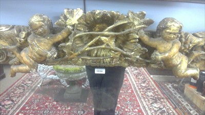 Lot 1034 - A Baroque style giltwood wall mirror