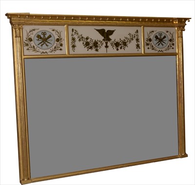 Lot 1005 - Regency overmantel mirror