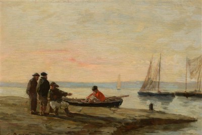 Lot 809 - Eugene Louis Boudin - oil.