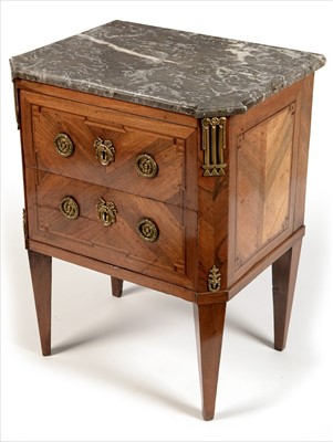 Lot 1010 - A Louis XVI kingwood and gilt bronze mounted petite commode
