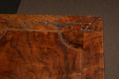 Lot 1115 - A William & Mary walnut and seaweed marquetry decorated chest