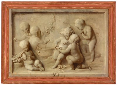 Lot 778 - Follower of Jacob de Wit - oil.