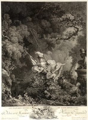 Lot 656 - N* de Launay after Honoré Fragonard - engraving.
