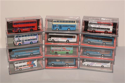 Lot 1343 - Die-cast model buses by Corgi from the 'Original Omnibus' range.