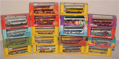 Lot 1346 - Die-cast model buses in Oriental liveries by Corgi.