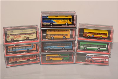 Lot 1352 - Die-cast model buses by Corgi from the 'Original Omnibus' range.