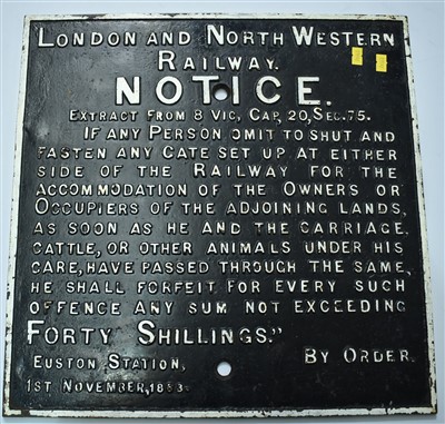 Lot 1498 - LNWR sign
