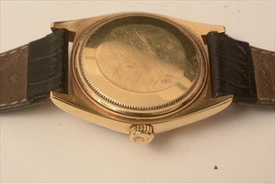 Lot 45 - Rolex Oyster Perpetual Day Date: an 18 carat yellow gold gentleman's wristwatch