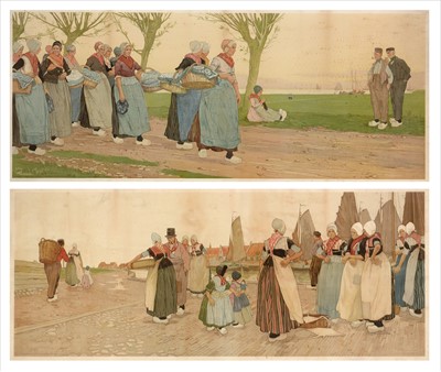 Lot 659 - Henri Cassiers - chromolithographs.