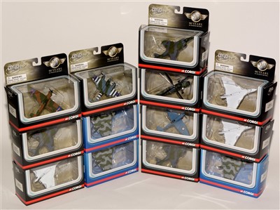 Lot 1271 - Die-cast model aeroplanes by Corgi.