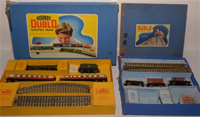Lot 1404 - A Hornby Dublo train set; and part train set.