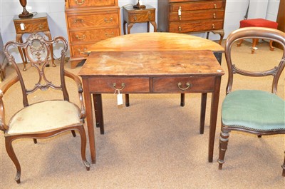 Lot 378 - Two chairs and two tables