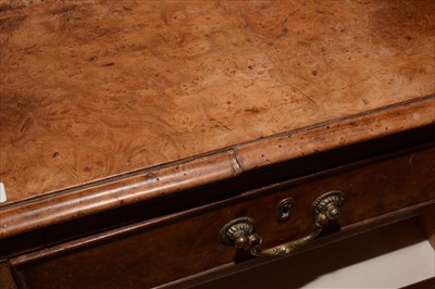 Lot 1213 - A George III burr walnut chest of drawers