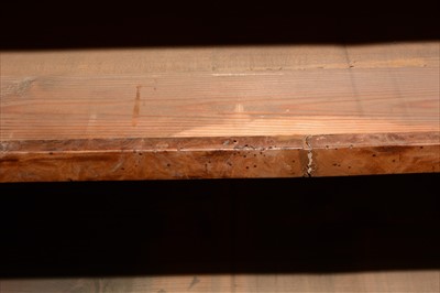 Lot 1213 - A George III burr walnut chest of drawers