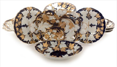 Lot 601 - A late 19th Century Meissen dessert service.