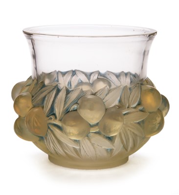 Lot 626 - Rene Lalique 'Prunes' vase