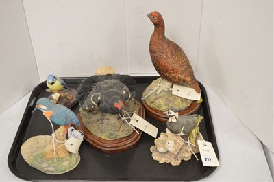 Lot 272 - Bird ornaments