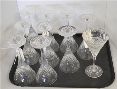 Lot 278 - Crystal champagne glasses