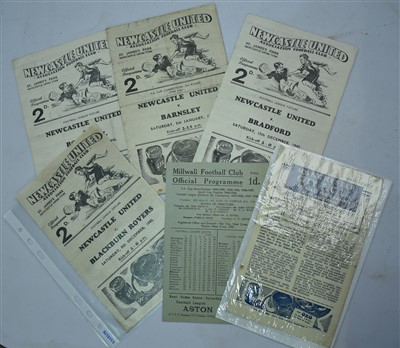 Lot 1508 - Newcastle United football programmes