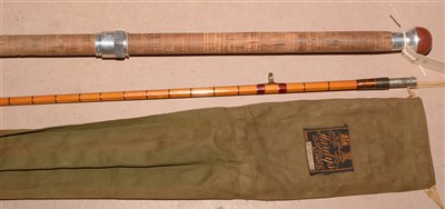 Lot 1591 - A spinning rod, slip and handle spanner.