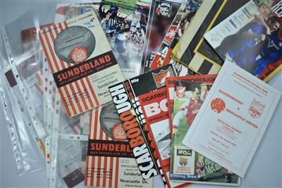 Lot 1529 - North Eastern interest football programmes