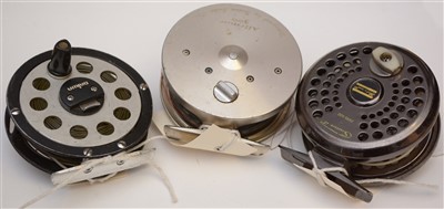 Lot 1607 - Three trout fly fishing reels.