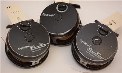 Lot 1608 - Three  fly fishing reels.