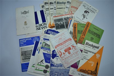 Lot 1531 - British leagues football programmes
