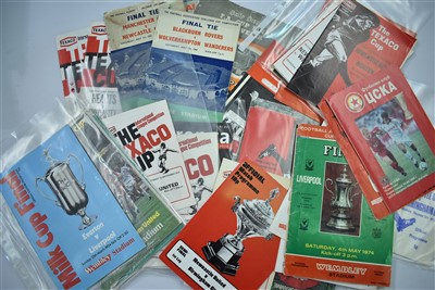 Lot 1541 - Football programmes