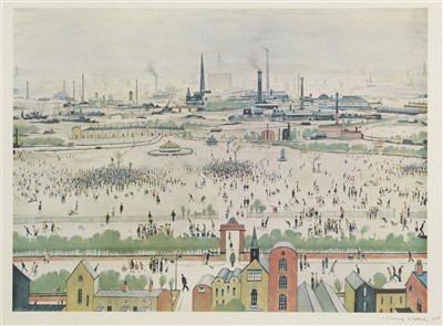Lot 653 - After Laurence Stephen Lowry, RBA, RA - print.