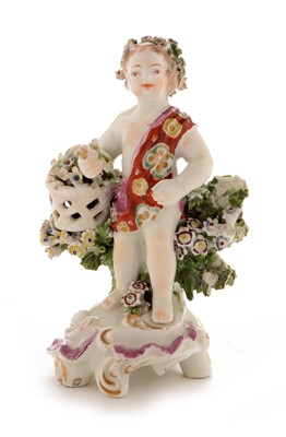 Lot 511 - Derby figure of a putti