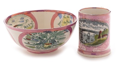 Lot 579 - Sunderland frog mug and a Sunderland bowl