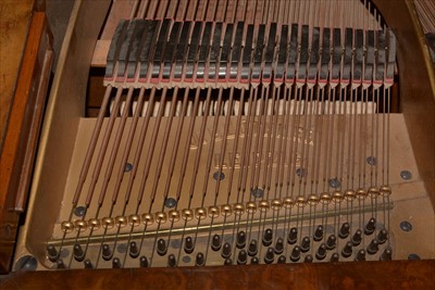 Lot 1000 - Bluthner: a Victorian walnut baby grand piano.