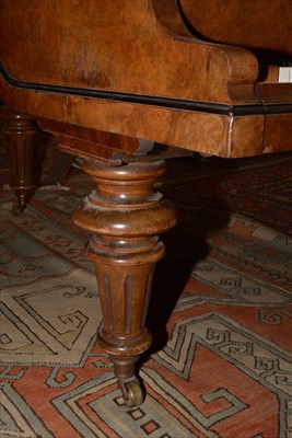 Lot 1000 - Bluthner: a Victorian walnut baby grand piano.
