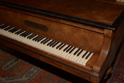 Lot 1000 - Bluthner: a Victorian walnut baby grand piano.