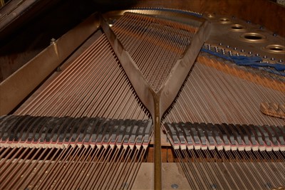 Lot 1000 - Bluthner: a Victorian walnut baby grand piano.