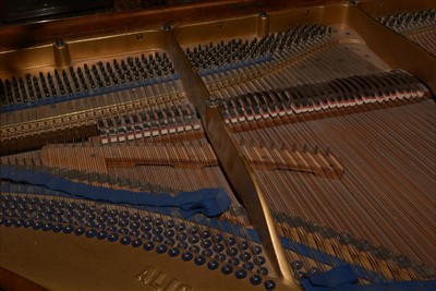 Lot 1000 - Bluthner: a Victorian walnut baby grand piano.