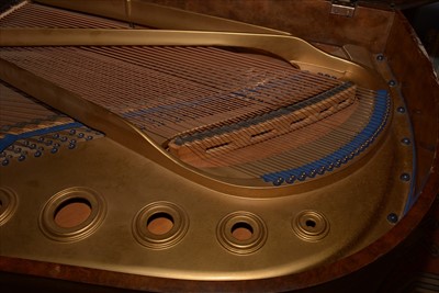 Lot 1000 - Bluthner: a Victorian walnut baby grand piano.