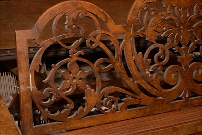 Lot 1000 - Bluthner: a Victorian walnut baby grand piano.
